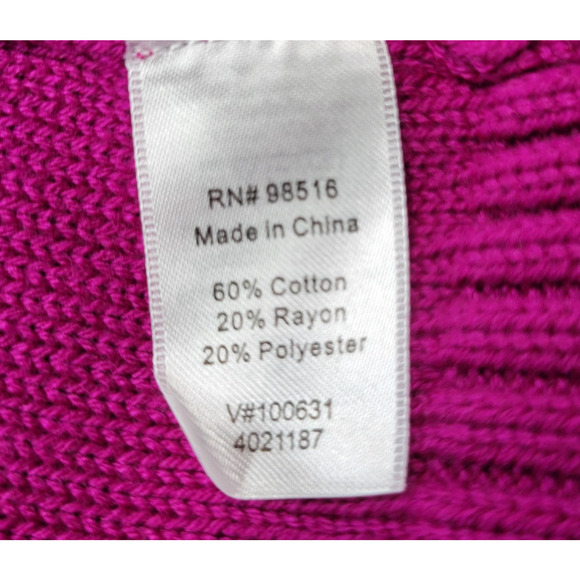 Coldwater Creek Sweater Womens Small Knit Pullover Cowl Neck Retro Winter Preppy - Picture 9 of 12